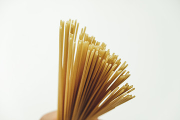 spaghetti in a glass jar
