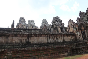 Fototapeta na wymiar Temple à Angkor, Cambodge