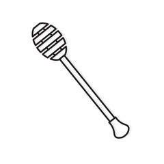 honey dripper icon - vector illustration