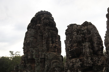 Temple Bayon à Angkor, Cambodge
