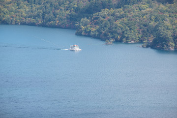 Obraz premium The forest and mountain of Japan between the epidemic COVID-19