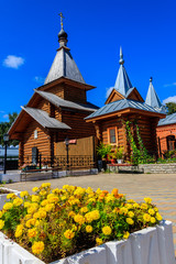Wooden church in Holy Trinity convent in Murom, Russia