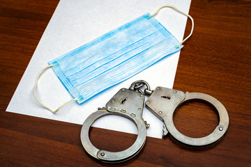 Flu Mask and Handcuffs