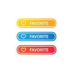 love button icon / favorite button for websites / applications