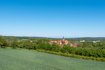 Landscape with city view of Gochsheim