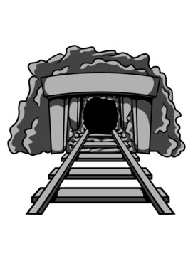 Tunnel Bergbau Mine Eingang design silbermine goldmine 