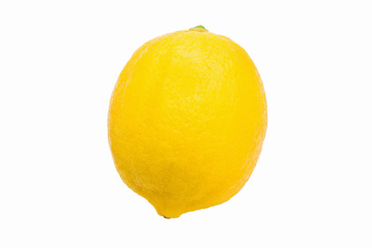 Fresh lemon on white background. Commercial image of citrus fruits in isolated with clipping path.