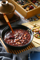 eight treasure porridge in bowl 
