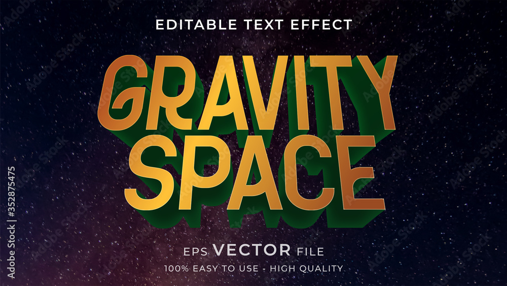Poster action game editable text effect