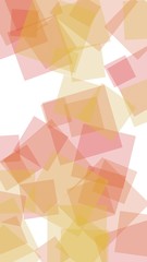 Multicolored translucent hexagons on white background. Vertical image orientation. 3D illustration