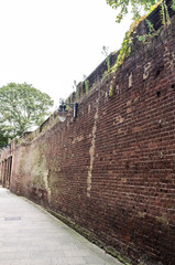 The wall of the Marshalsea Prison, Borough, London