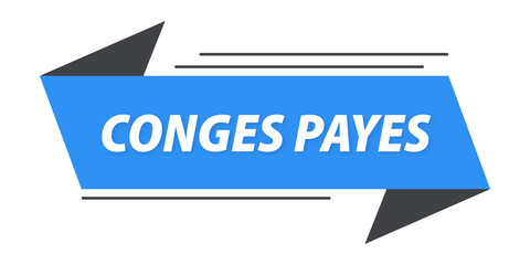 congés payés bannière