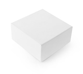 close up of a white box on white background
