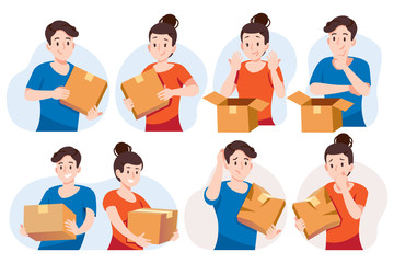 Customer's situation with the pick up the product ordered from online stores.