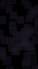Black abstract background. Backdrop with grey squares. Vertical orientation. 3D illustration
