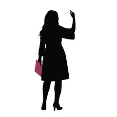 a woman body silhouette vector