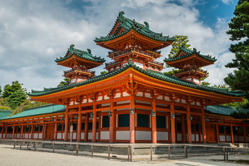 Soryuro or Castle in Heian Shrine, Kyoto Japan
