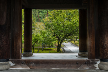 Fototapeta na wymiar The Sanmon Gate to Nanzen-ji Temple, Kyoto, Japan