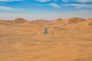 Runway in the desert