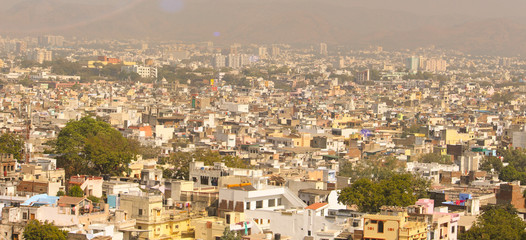 Obraz premium Romantic India luxury tourism city view Udaipur City Palace Rajasthan, India