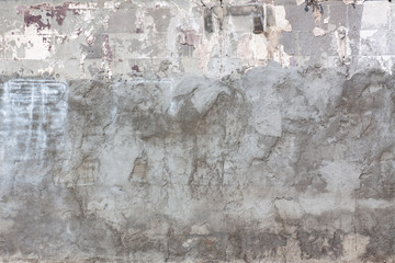 Gray table with cement coating