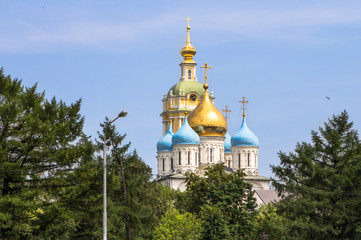 Fototapeta na wymiar Novospasskiy monastery, Moscow, Russia