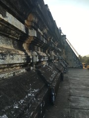 The outer walls of a temple in Bagan, Myanmar.