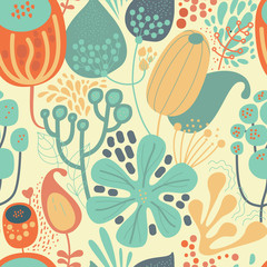 Flowers, plants and paisley cucumbers.