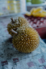 durian lies on the table