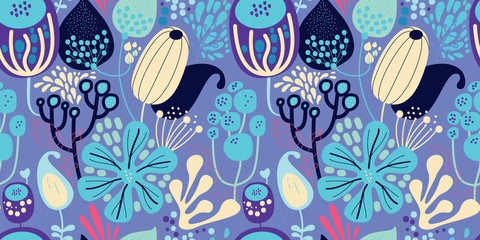 Flowers, plants and paisley cucumbers.