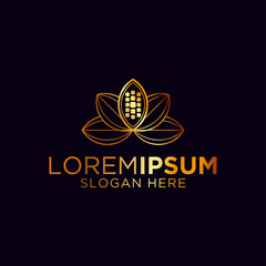 luxury chocolate logo template