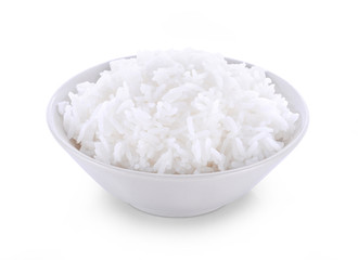 rice bowl on white background