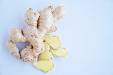 Organic fresh ginger roots 