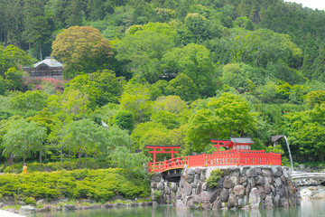大阪箕面市勝ち運の寺勝尾寺の鳥居