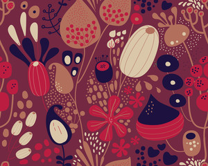 Flowers, plants and paisley cucumbers.