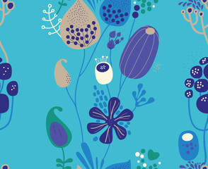 Flowers, plants and paisley cucumbers.