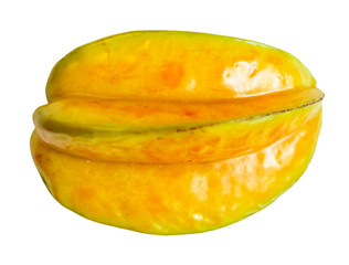 Carambola isolated on a white background.