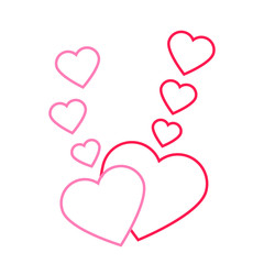 love icon vector. hearts illustration sign. valentine symbol. romantic logo.