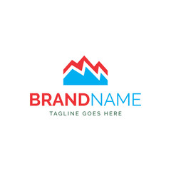 logo of geometric mountain