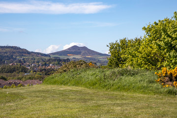 mountain landscape with blue sky