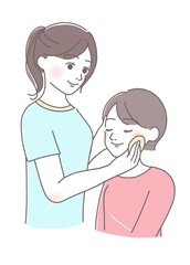 コスメカウンター　ビューティーアドバイザー　タッチアップ