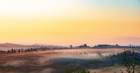 sunrise over the mountains
