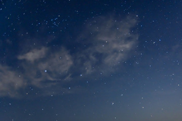 Obraz na płótnie Canvas Background of the night sky with many stars and clouds