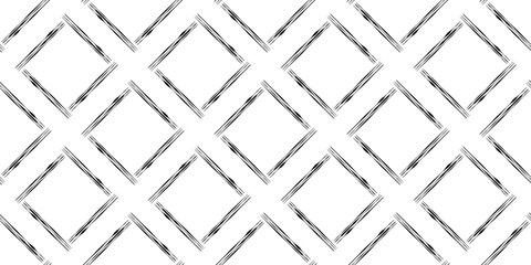 Freehand line seamless pattern. Seamless pattern for fabric, print, wallpaper, packaging. Strocke trandy design.