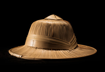 Thai hat made of palm leaves