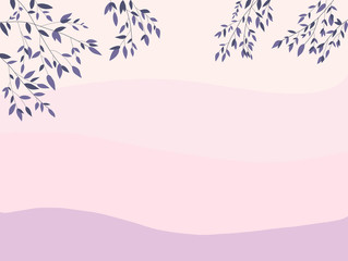 illustration beautiful pastel background foliage