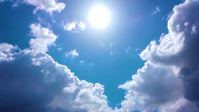 Time lapse, beautiful sky with clouds background, Sky with clouds weather nature cloud blue, Blue sky with clouds and sun, Clouds At Sunrise.