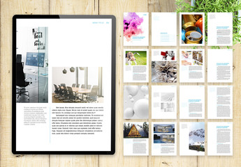 Simple and Beautiful Digital Ebook Layout