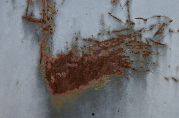 rusty metal background texture, old grunge surface
