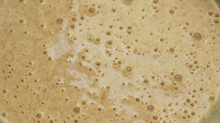 Dutch mini pancake flour liquid ready for cook